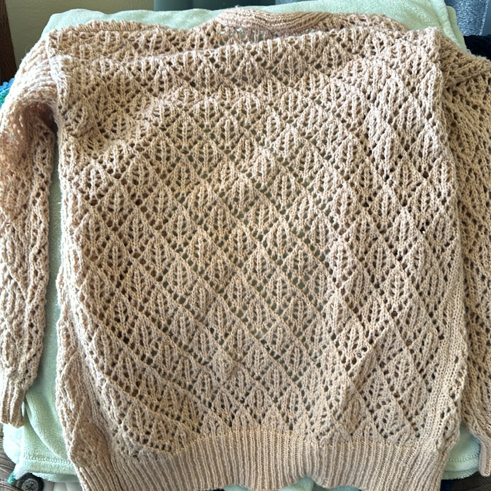 Cozy Co by CozyCasual Small/Medium Mauve Open Front Cardigan - Picture 4 of 5